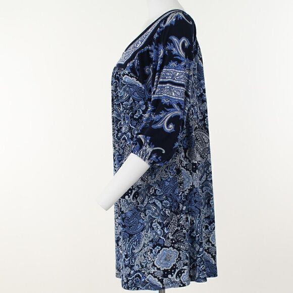 Michael Michael Kors Square-Neck Shift Paisley Printed Dress - Picture 3 of 5